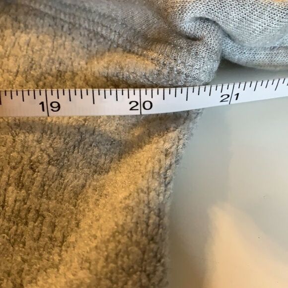 Red Haute Grey Sweater Cut Out Neck Long Sleeves Sweatshirt Type Material - Picture 9 of 10